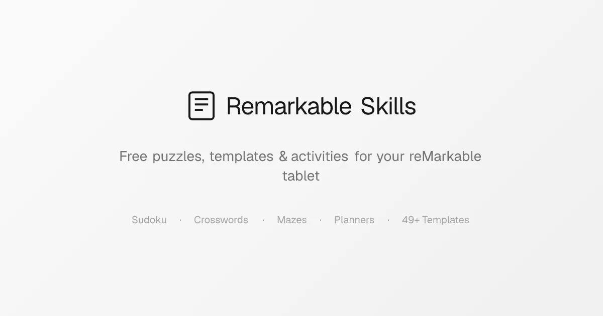 Remarkable Skills